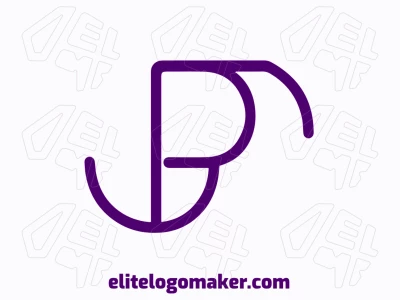 El logotipo minimalista presenta la letra 'B' con patitas, creando un diseño bueno y de calidad a través de su forma simple pero distintiva.