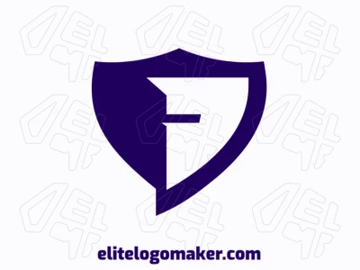 Un logotipo elegante emblema con la letra 'E' formada como un escudo, diseñado para transmitir fuerza y sofisticación con un diseño audaz y atemporal.