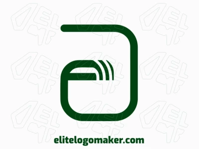 Un logotipo refinado con la letra 'E' en forma de espiral, diseñado en un estilo elegante de letra inicial.
