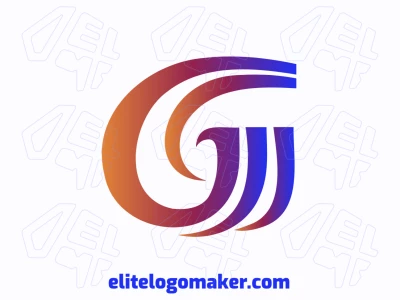 Un logotipo barato e inspirador con un sutil degradado en la letra 'G' con formas suaves y elegantes.