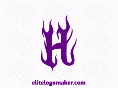 Diseño de logo de letra inicial notable que presenta la letra 'H' derritiéndose, creando una representación visual audaz y única para tu marca.