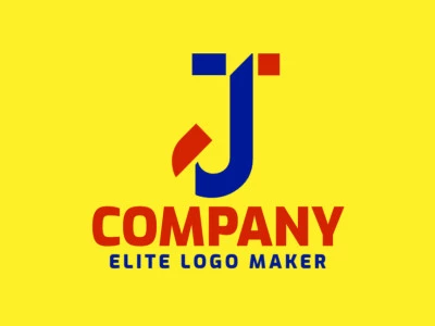 Un logotipo de marca notable que presenta la letra inicial 'J' con un diseño audaz e impactante.