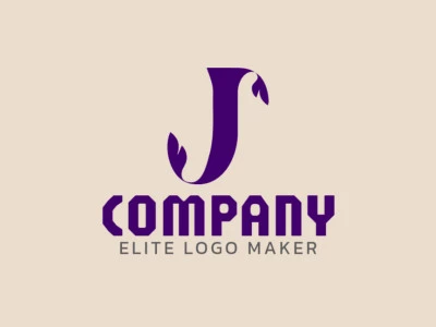 El logotipo combina la letra 'J' con hojas elegantes en un estilo minimalista, creando una identidad de marca refinada y natural.