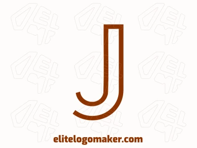 Un logotipo minimalista presenta la letra 'J' en un estilo simple y limpio, creando un diseño excelente y profesional con un enfoque en la claridad y la elegancia.