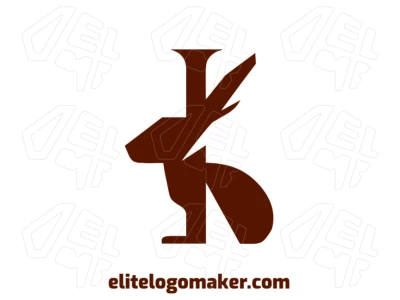 Un diseño notable que combina la letra 'K' y un conejo, creando un estilo de doble sentido único.