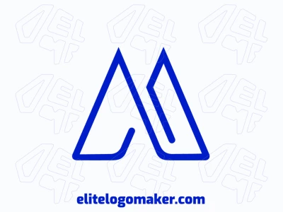 Un diseño de logotipo elegante y minimalista con la letra 'M', perfecto para una identidad de marca elegante y sofisticada.