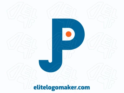 Un logotipo moderno con la letra 'P' en color azul, diseñado en estilo de letra inicial para un aspecto elegante y contemporáneo.