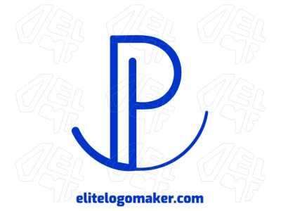 Una letra 'P' con un diseño ideal, con un estilo equilibrado y moderno que ayuda a generar una identidad visual fuerte y profesional.