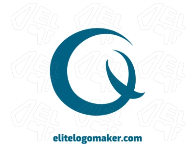Una letra 'Q' distinguida con detalles simples, diseñada en un estilo abstracto para crear un aspecto limpio y moderno para la letra inicial.