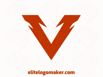 Un diseño de logo minimalista que muestra la letra "V", que simboliza la simplicidad y la elegancia.