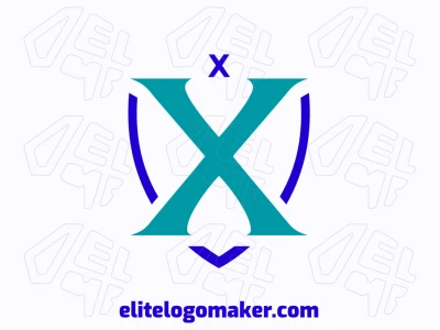 Un logotipo de letra inicial atractivo que presenta la letra "X" combinada con un escudo, diseñado para transmitir fuerza y prominencia con un estilo audaz y llamativo.