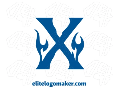 Un diseño creativo y abstracto que presenta la letra 'X', ofreciendo un aspecto moderno y dinámico para tu logotipo.