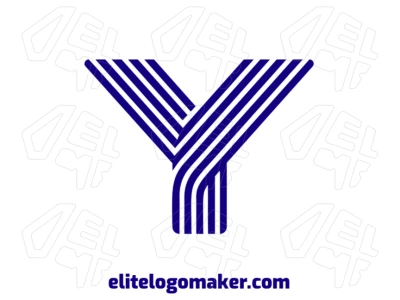 Un logotipo notable con la letra "Y" en estilo creativo, diseñado como una letra inicial para una identidad visual única y llamativa.