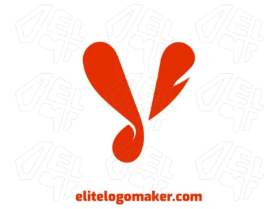 Un logotipo creativo con la inicial 'Y' simple y moderna, presentando un diseño limpio y minimalista.
