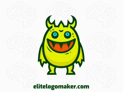 Un adorable logo de monstruo, capturando la fantasía de la ilustración.