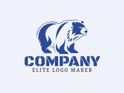 Cree un logotipo memorable para su negocio en forma de un oso polar con un estilo mascota y un diseño creativo.