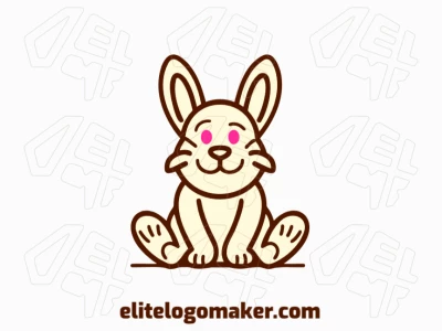 Un logo de conejo diseñado de forma creativa, capturando encanto y energía para la identidad de tu marca.