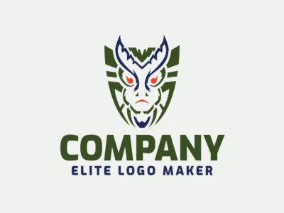 Cree un logotipo memorable para su negocio en forma de un monstruo marino con un estilo abstracto y un diseño creativo.