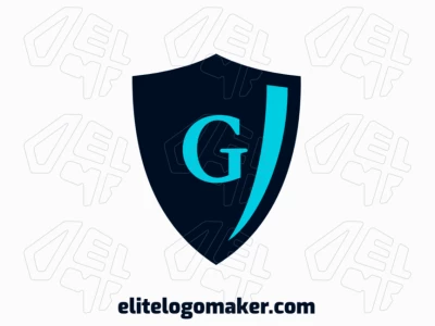Un diseño de logotipo emblema barato con un escudo y la letra 'G' centrada en el medio, ideal para una marca sólida y profesional.