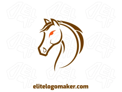 Un elegante diseño minimalista de caballo con líneas limpias, creando un logotipo refinado y sofisticado.