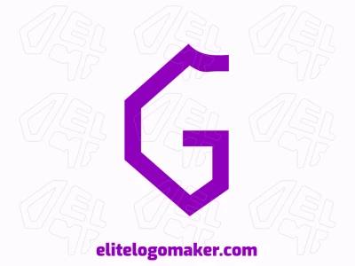 Un logotipo bueno y atractivo con la letra 'G' simple, diseñado en un estilo de letra inicial para transmitir una identidad visual limpia y atractiva.