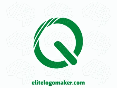 Un logotipo minimalista con la letra 'Q' simple, diseñado con líneas limpias para ofrecer una identidad visual elegante y personalizable.