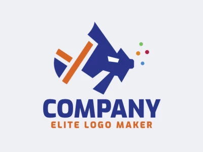 Logotipo ideal para diferentes negocios en forma de un pez raro con diseño creativo y estilo abstracto.