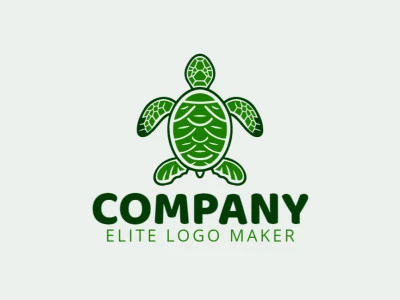 Un logotipo simétrico de tortuga, simbolizando estabilidad y armonía.