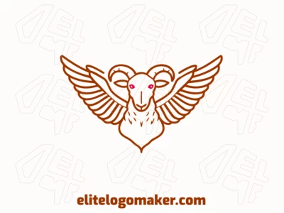 Una representación abstracta de un cabro alado, que mezcla creatividad y simbolismo en un logo único y cautivador.