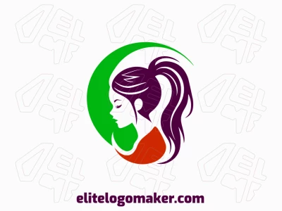 Una mujer abstracta encarna un concepto lujoso y apropiado para un diseño de logotipo adecuado.