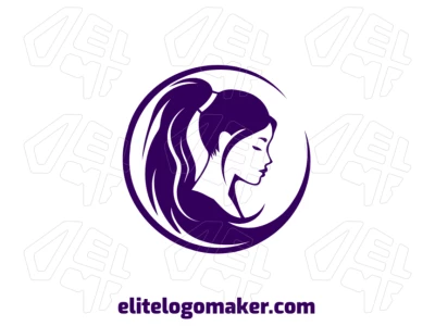 Un diseño gracioso de una mujer combinado con un círculo, mostrando un estilo creativo y armonioso que transmite elegancia y equilibrio.