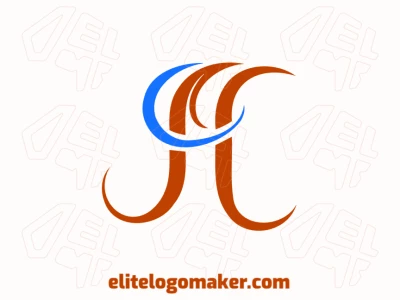 Um logotipo criativo com a letra 'H' abstrata em formas únicas e modernas, projetado em um estilo abstrato elegante e inovador.