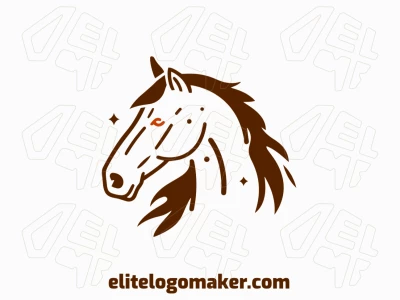 Uma forma de cavalo artístico, que incorpora graça e excelência no estilo animal.