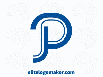 Um logotipo minimalista luxuoso com a letra 'P' personalizável, projetado com linhas elegantes e formas refinadas para um apelo moderno e sofisticado.