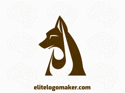Um logotipo inteligente que combina um cachorro e a letra 'A', infundindo calor e criatividade na identidade da sua marca.