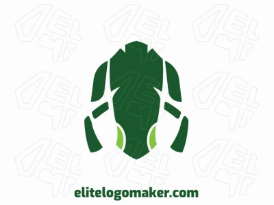 Crie um logotipo vetorial para sua empresa com a forma de um sapo com estilo minimalista, a cor utilizada foi verde.