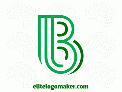 Um design elegante com a letra inicial 'B', perfeito para branding.