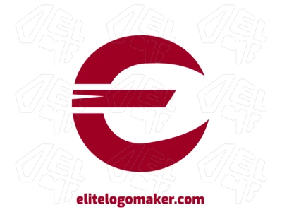 Um logo criativo e minimalista com a letra "C" e aparência agradável, perfeito para uma identidade de marca moderna e única.