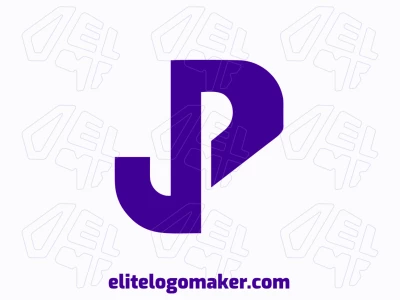 Um logo vetorial minimalista com a forma da letra 'P', ideal para um negócio em busca de um design elegante e moderno.