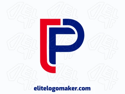 Um design de logotipo minimalista com a letra 'P', inspirador e elegante, ideal para representar a letra inicial com sofisticação.