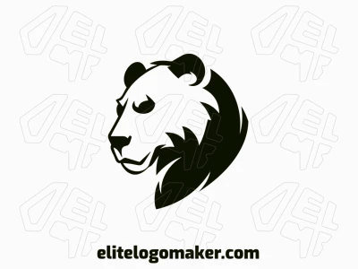 Um logotipo criativo com um design abstrato de pantera, combinando linhas elegantes e formas ousadas para um apelo visual distinto e dinâmico.