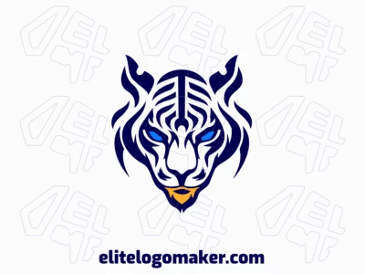 Um logo emblemático apresentando uma cabeça de pantera feroz, incorporando força e determinação.