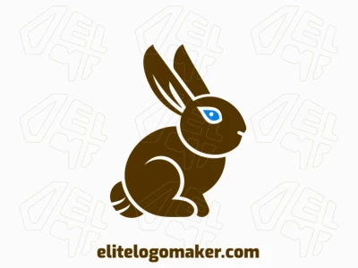 Um logotipo simples e encantador apresentando um coelho, exalando calor e simpatia.