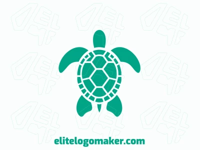 Este logotipo gera uma forma simétrica de tartaruga marinha, desenhada em um estilo equilibrado, ideal para uma identidade de marca única e harmoniosa de empresa.