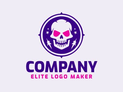 Logos criativos e ideais para uma ampla gama de empresas relacionadas a entretenimento e jogos, todos os logos são editáveis, você pode alterar os textos e as cores.