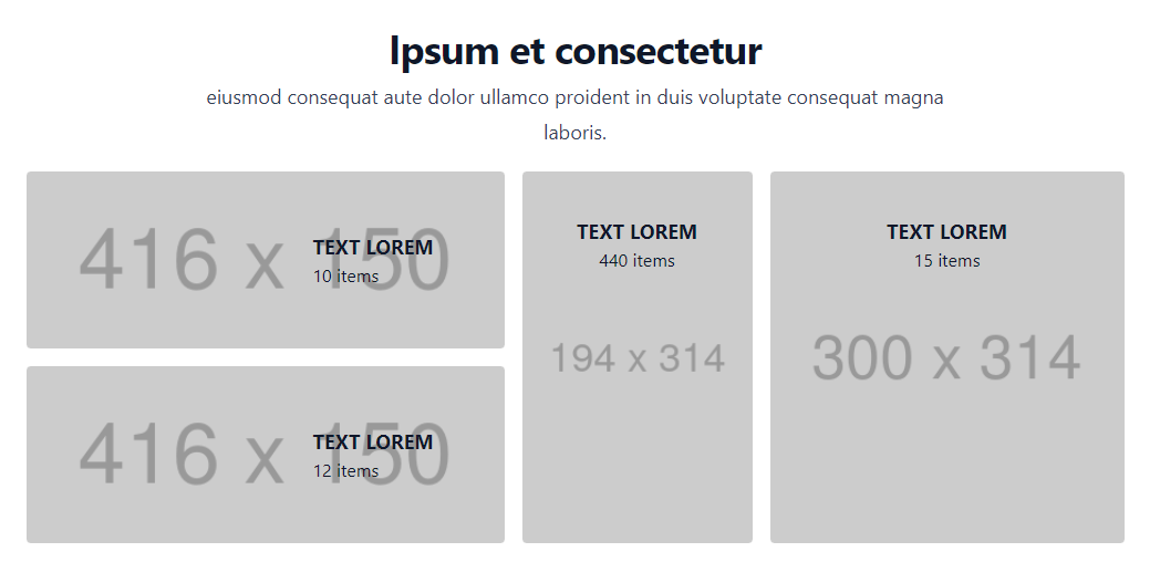 Section: Images with text with Tailwind CSS and HTML5