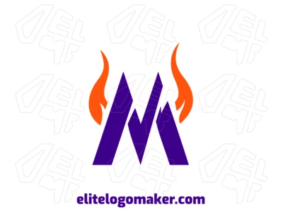 Un concepto abstracto de la letra 'M' diseñado para tu empresa, perfecto para crear un logotipo único.
