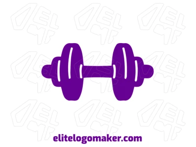 An abstract dumbbell design perfect for a logo template, offering a unique and modern approach to logo creation.