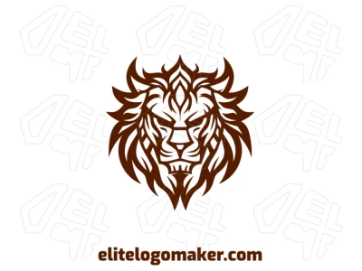 An abstract illustration of a lion's head, offering a unique concept for an ideal logo design, perfect for creative branding.