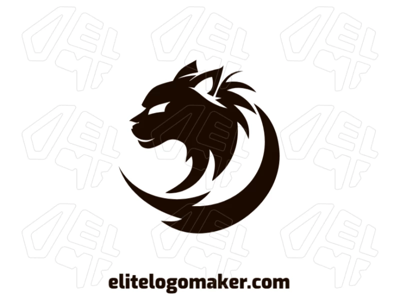 Luxurious and abstract illustration of a panther, ideal for creating a sophisticated and professional logo with a unique, artistic touch.